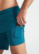 Shorts Masculino Longo Recortado - AZUL