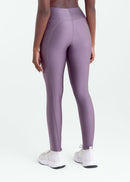 Calça Legging Feminina Bolsos Brilho - Lilas