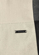 Bermuda Slim Feminina Skin Stripes - Bege