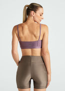 Top Feminino Básico Brilho - Lilas