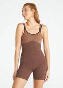 Macacão Feminino Skin Texture - Marrom