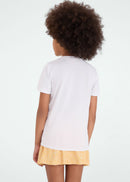 Camiseta Infantil  Feminina Manga Curta Thermodry Oncinha - BRANCO