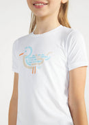 Camiseta Feminina Infantil Thermodry Gaivota - BRANCO