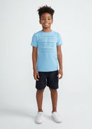 Camiseta Infantil Masculina Manga Curta Thermodry Praia - AZUL
