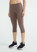 Calça Legging Feminina 34 Bolsos - Marrom