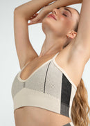 Top Feminino Skin Stripes - Bege